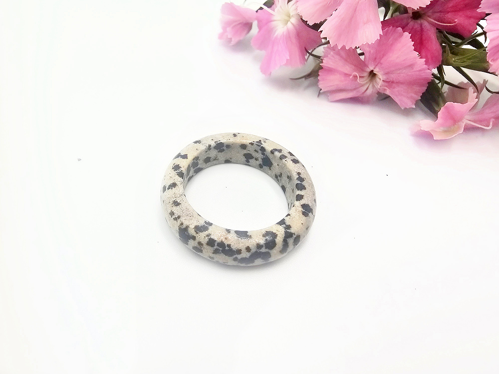 Dalmatian Jasper Band Ring Dalmatian Jasper Band Ring