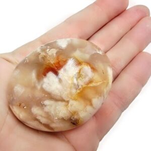 Flower Agate Palm Stone A (96g)