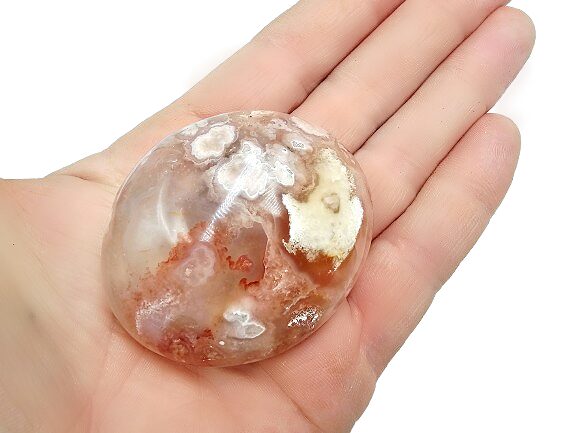 Flower Agate Palm Stone B (84g) Flower Agate Palm Stone B (84g)