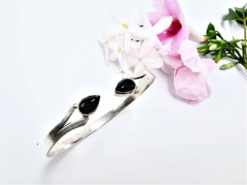 Goddess Bangle Black Onyx Goddess Bangle Black Onyx