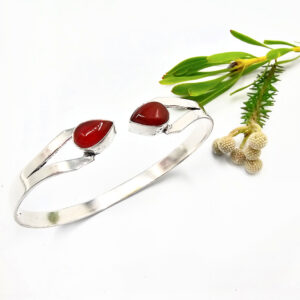 Hello Indigo Halo Online Store Goddess Bangle with Carnelian stone