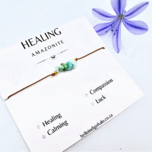 Amazonite Stone Chip Bangle (Healing)