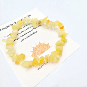 Hello Indigo Halo Online Store Honey Aragonite Chips Bangle