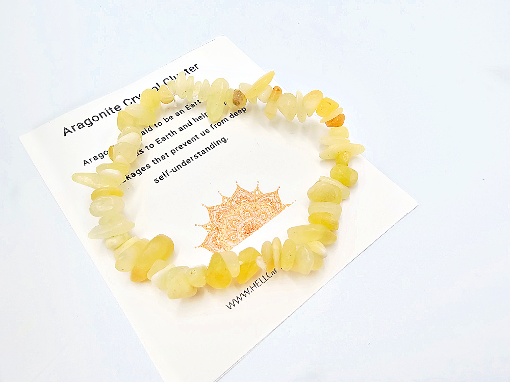 Honey Aragonite Chips Bangle Honey Aragonite Chips Bangle