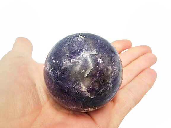 Lepidolite Sphere B (258g) Lepidolite Sphere