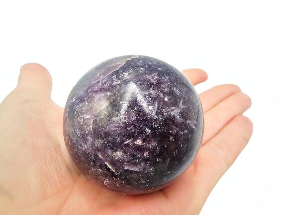Lepidolite Sphere F (262g) Lepidolite Sphere