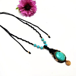 Macramé Necklace – Ocean Oracle