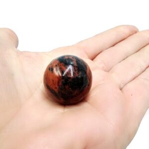 Hello Indigo Halo Online Store Mahogany Obsidian Sphere (2.5cm)