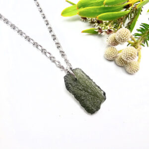 Moldavite Necklace 2g (Stainless Steel)