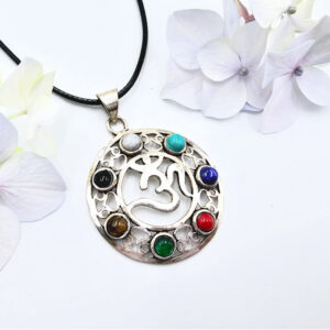 Om Chakra Necklace (W/Brass)