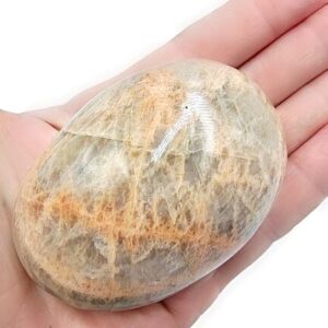 Peach Moonstone Palm Stone XL (226g)