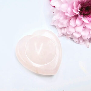 Rose Quartz Heart Worry Stone (5cm)