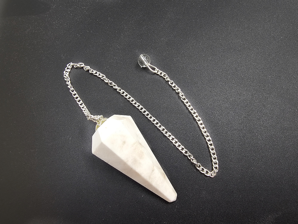 Scolecite Point Pendulum Scolecite pendulum