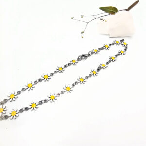 Hello Indigo Halo Online Store Stainless Steel Ankle Chain - Daisy