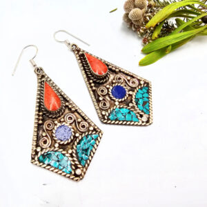 Tibetan Earrings – Spirit Lantern