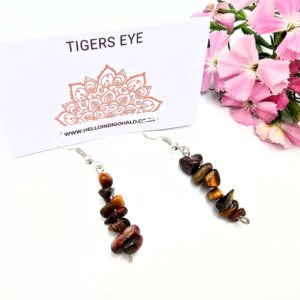 Tigers Eye Chip Earrings