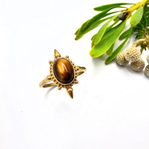 Toe Ring tigers eye