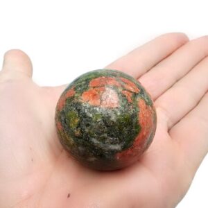 Unakite Jasper Sphere (13cm Circumference)