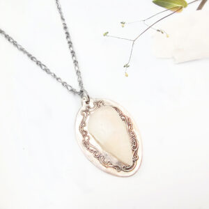 Hello Indigo Halo Online Store Vintage Spoon Necklace Moonlit Sanctuary (Selenite)