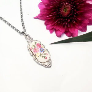 Vintage Spoon Necklace Secret Garden