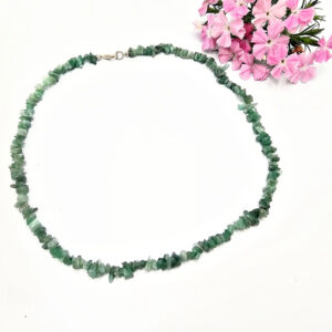 Hello Indigo Halo Online Store Emerald Chips Chocker Necklace