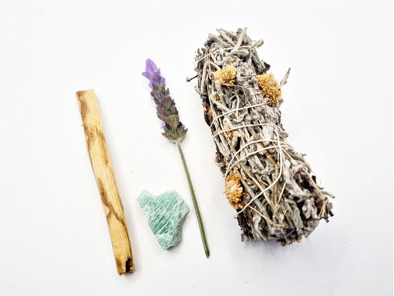 Smudge Stick Healing Combo (Amazonite) Smudge Stick Healing Combo (Amazonite) - Image 2