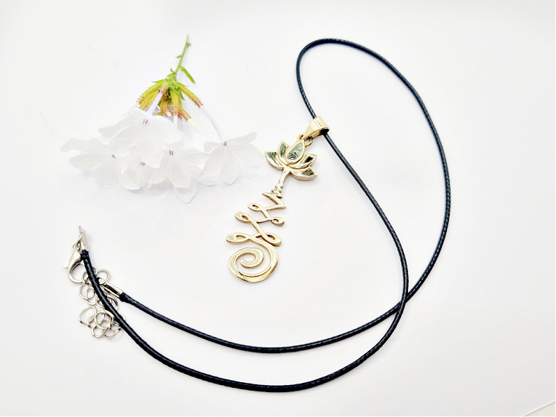 Unalome Necklace (Brass) Unalome Necklace (Brass) - Image 2