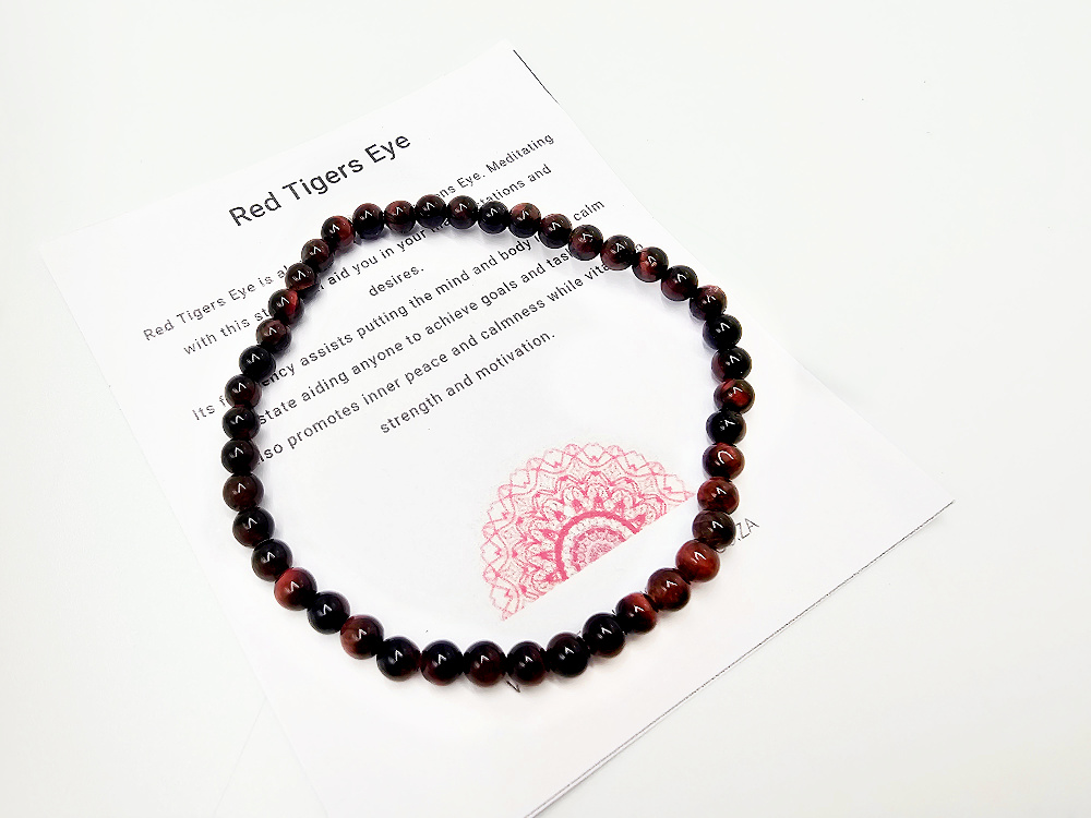 Red Tigers Eye Bangle (4mm) Red Tigers Eye Bangle