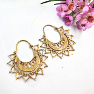 Mandala Earrings (Brass)