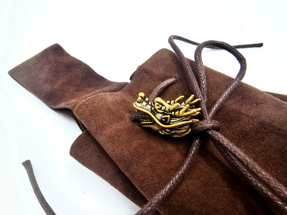 Bag Belt Pouch – Dragon (Brown) Bag Belt Pouch – Dragon (Brown) - Image 2