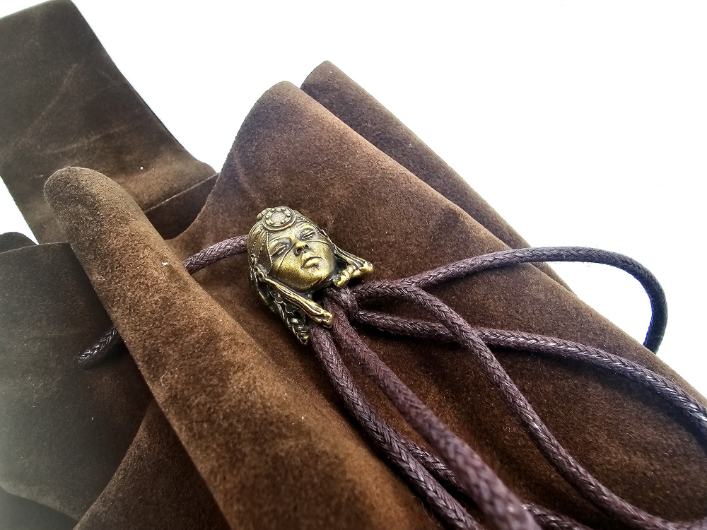 Bag Belt Pouch - Viking Woman (Brown) Bag Belt Pouch - Viking Woman (Brown) - Image 2