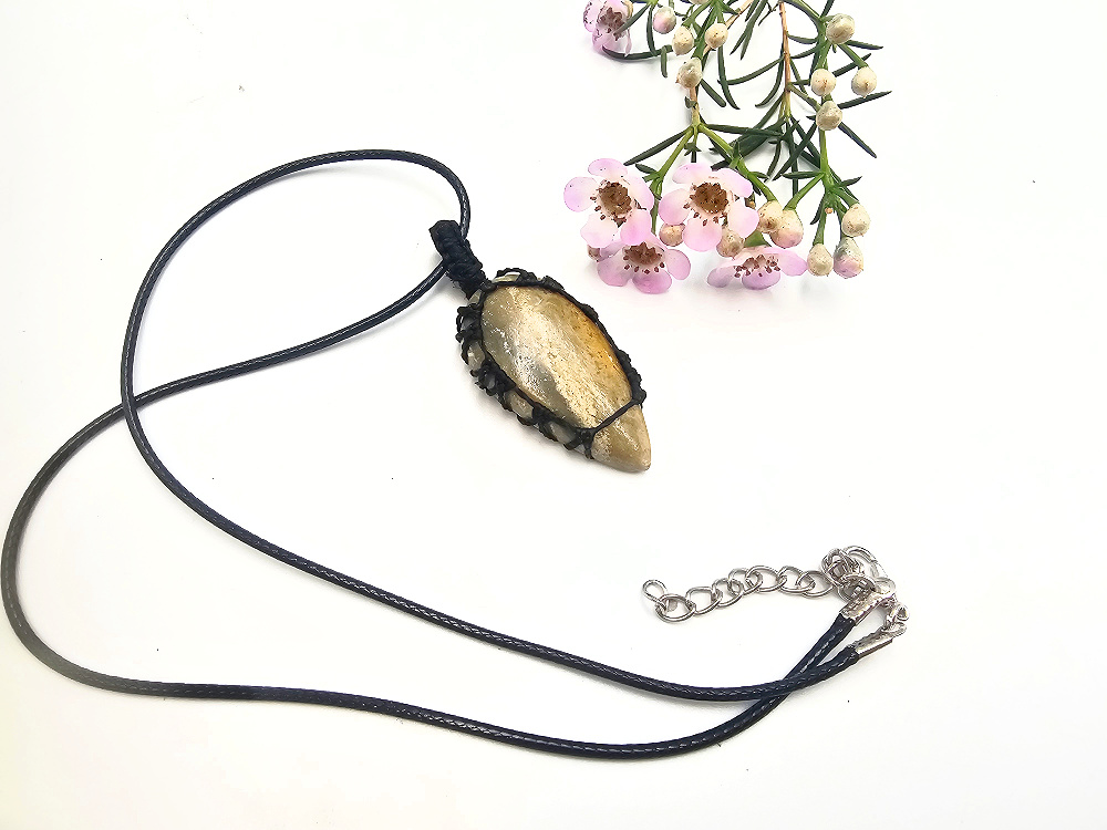 Bumblebee Jasper Braided Necklace Bumblebee Jasper Braided Necklace - Image 2
