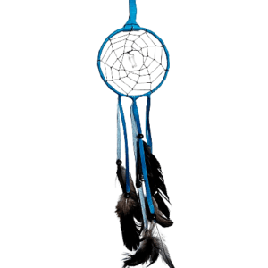 Clear Quartz Dreamweaver Dream Catcher - Blue
