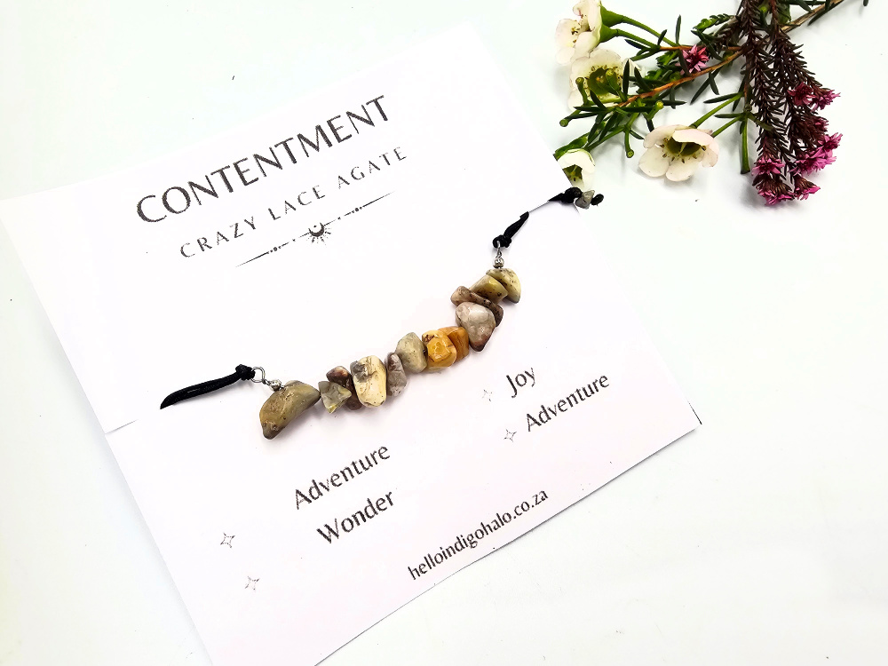 Crazy Lace Agate Chip Bangle (Contentment) Crazy Lace Agate Chip Bangle (Contentment)