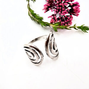 Double Circle Ring (W/Brass)