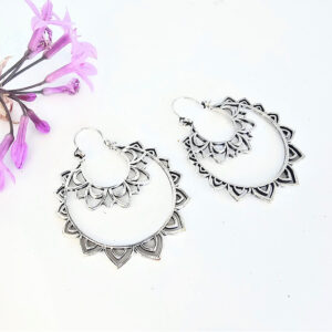 Double Mandala Earrings (W/Brass)