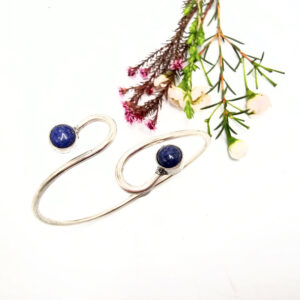 Double Spiral Lapis Lazuli Bangle