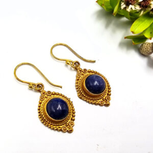 Earrings New Age Lapis Lazuli (Brass)