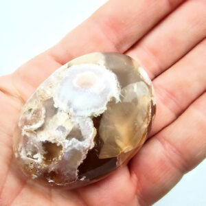 Flower Agate Palm Stone D (78g)