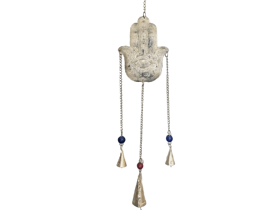 Hamsa Hand Chime with Bells (45cm) Hamsa Hand Chime with Bells (45cm)