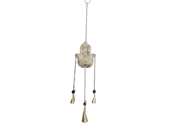 Hamsa Hand Chime with Bells (45cm) Hamsa Hand Chime with Bells (45cm) - Image 2