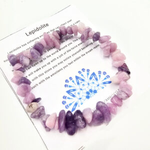 Hello Indigo Halo Online Store Lepidolite Chips Bangle