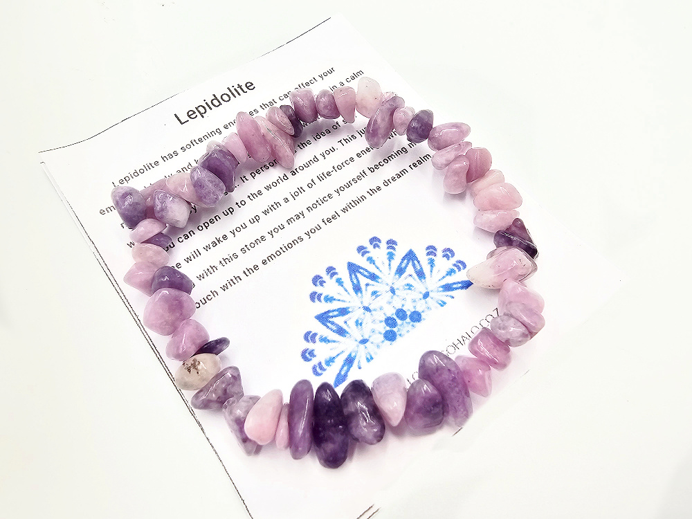 Lepidolite Chips Bangle Lepidolite Chips Bangle