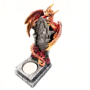 Light of the Dragon Red Tealight Holder (16cm)