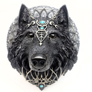 Wolf Moon Hanging Plaque (30cm)