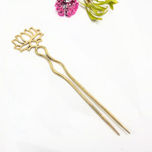 Lotus Hair Pin (Brass)