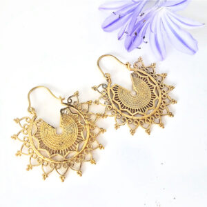 Mandala Dreams Earrings (Brass)