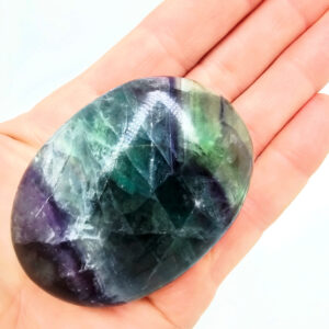 Rainbow Fluorite Palm Stone (7cm)
