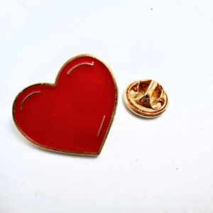 NEW Red Heart Pin Badge