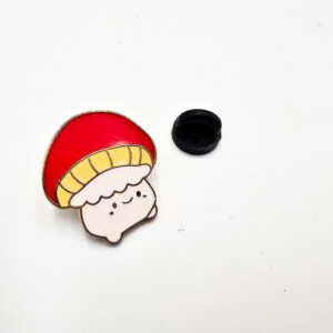 Red Mushroom Pin Badge